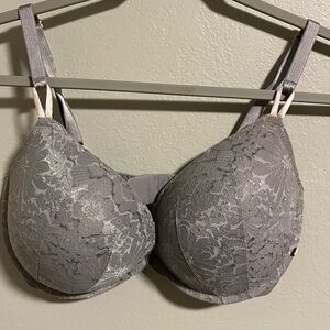 Victoria's Secret Light Gray Lace Bra